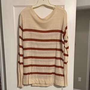 J. Crew Cream Linen Sweater